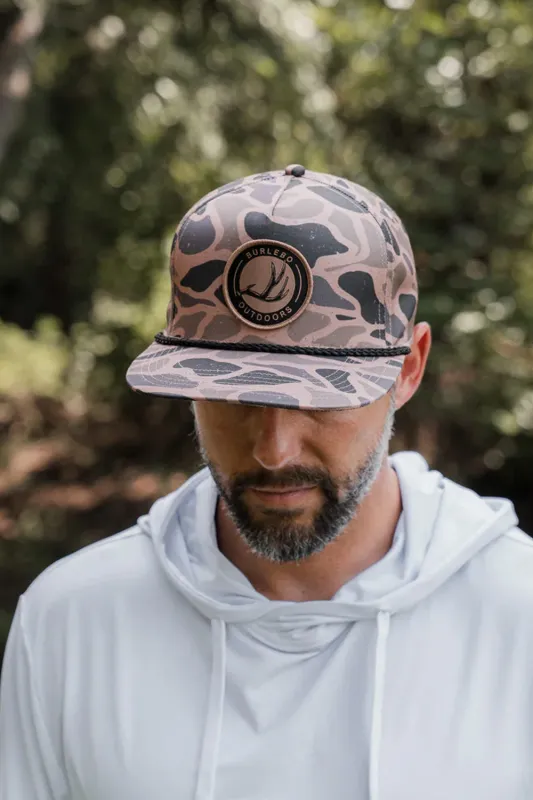 Burlebo Antler Patch Hat for Men in Camo | C-ANTLER PATCH - GAUGE CAMO sold by Glik’s