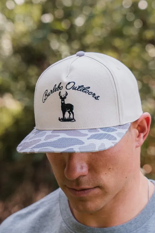 Burlebo Buck Camo Hat for Men in Cream | C-BURLEBO BUCK - CLASSIC DEER CAMO sold by Glik’s