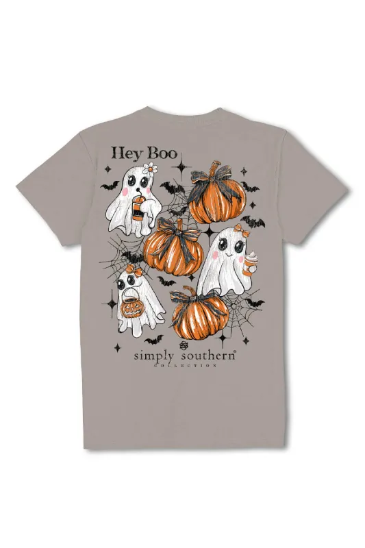 Simply Southern Plus Size Hey Boo T-Shirt for Women in Grey | EXT-SS-BOO-WSHSHDW sold by Glik’s