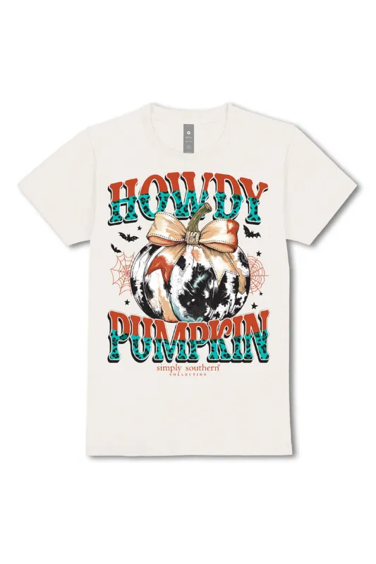 Simply Southern Plus Size Howdy Pumpkin T-Shirt for Women in Linen | EXT-SS-HOWDYPMPKN-LINEN sold by Glik’s