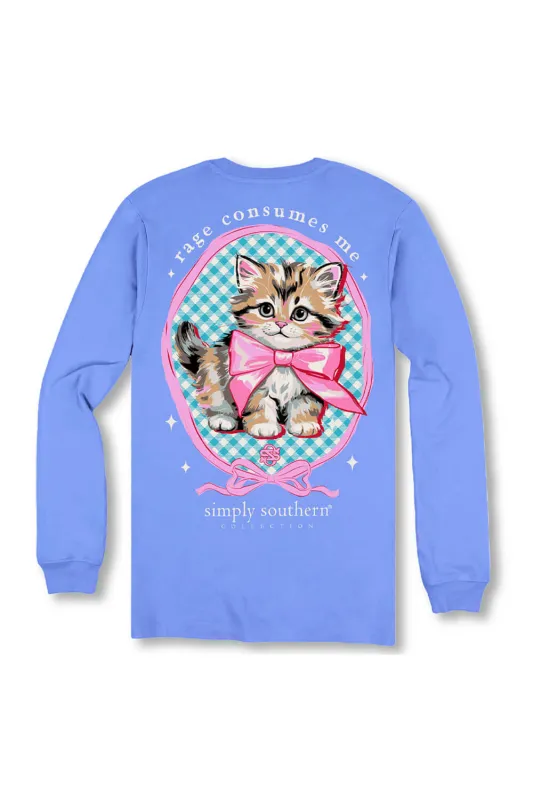 Simply Southern Plus Size Rage Consumes Me Long Sleeve T-Shirt for Women in Blue | EXT-LS-RAGE-BALI sold by Glik’s