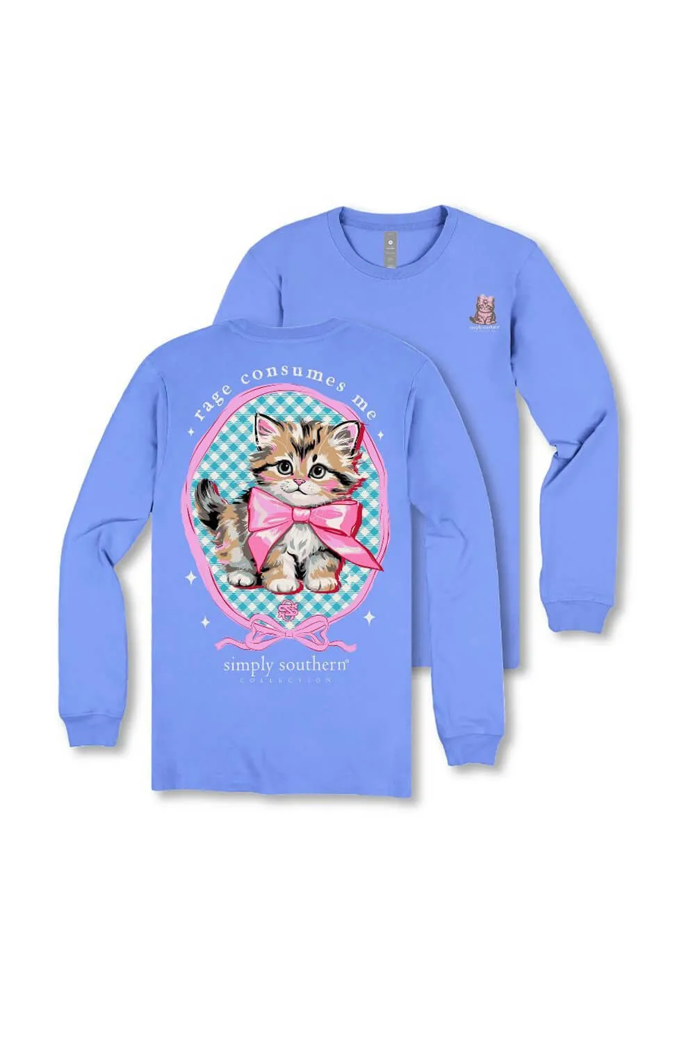 Simply Southern Rage Consumes Me Long Sleeve T-Shirt for Women in Blue | LS-RAGE-BALI sold by Glik’s product image thumbnail 4