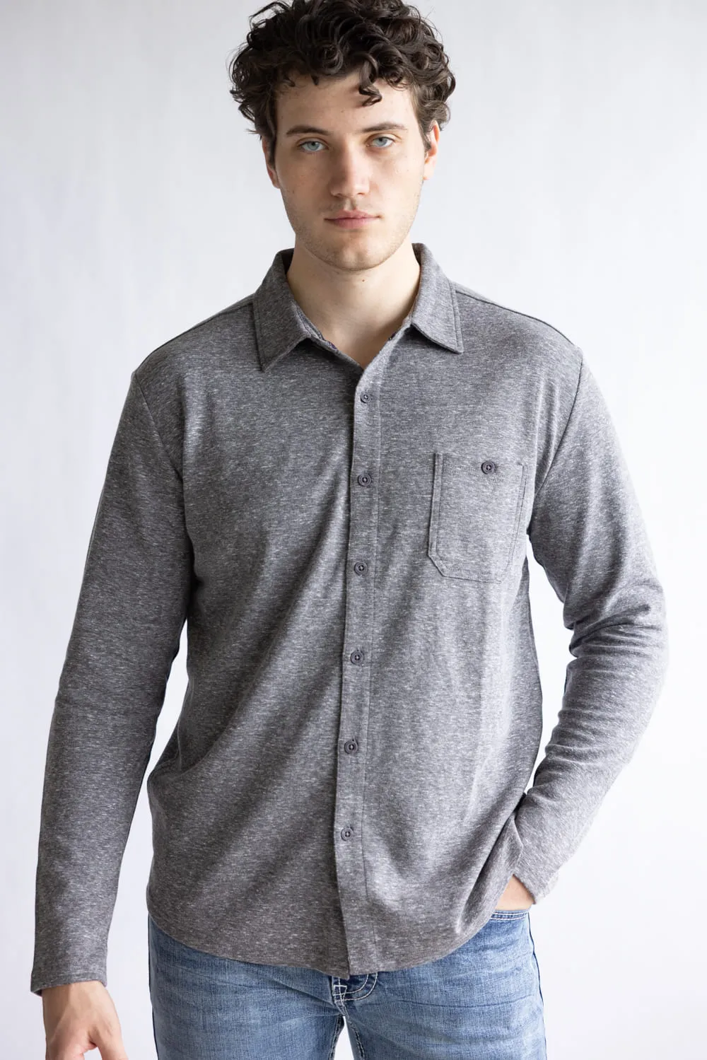 Weatherproof Vintage Full Front Button Shirt for Men in Moonless Night | F2521933GK-MOONLESSNIGHT sold by Glik’s product image thumbnail 2