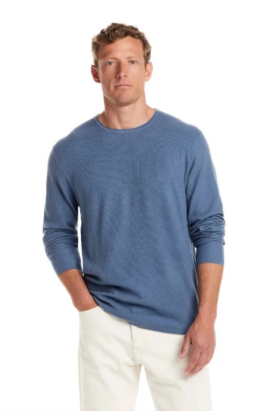 Weatherproof Vintage Merino Blend Roll Neck Sweater for Men in Blue Ashes | F2540652GK-BLUEASHES sold by Glik’s