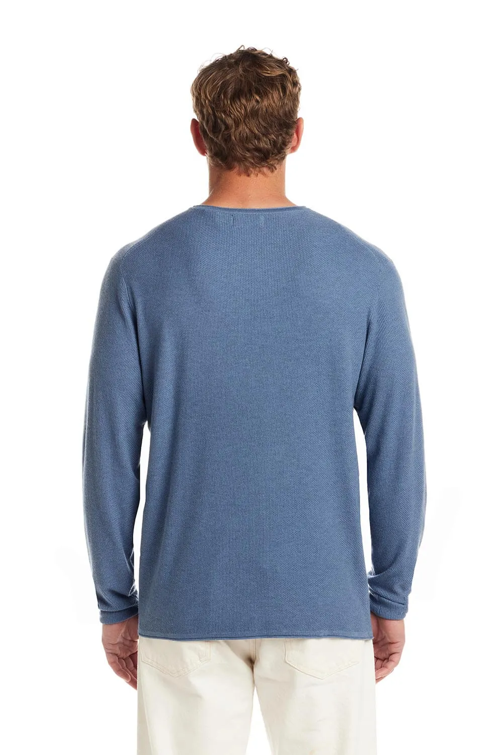 Weatherproof Vintage Merino Blend Roll Neck Sweater for Men in Blue Ashes | F2540652GK-BLUEASHES sold by Glik’s product image thumbnail 4