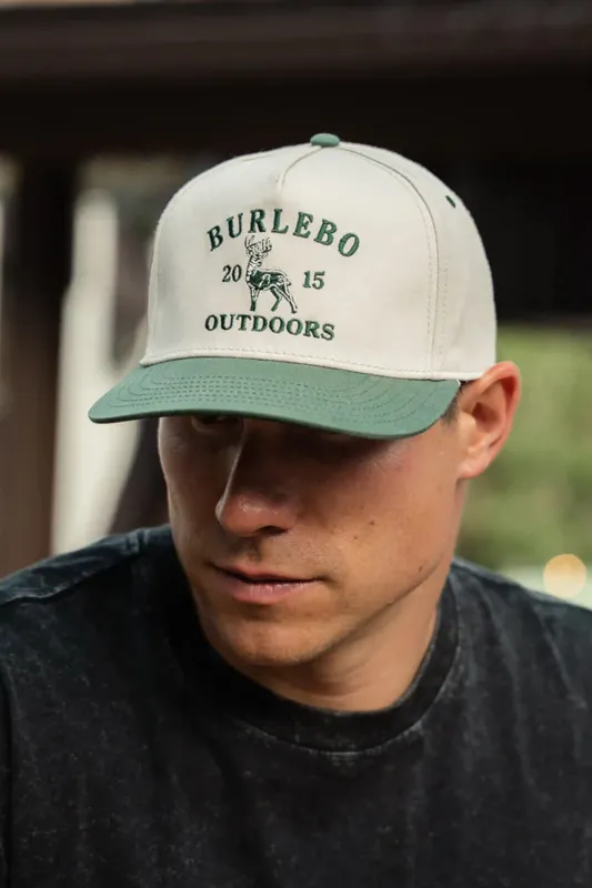 Burlebo Vintage Whitetail Deer Hat for Men in Cream | C-VINTAGE WHITETAIL DEER - CREAM sold by Glik’s