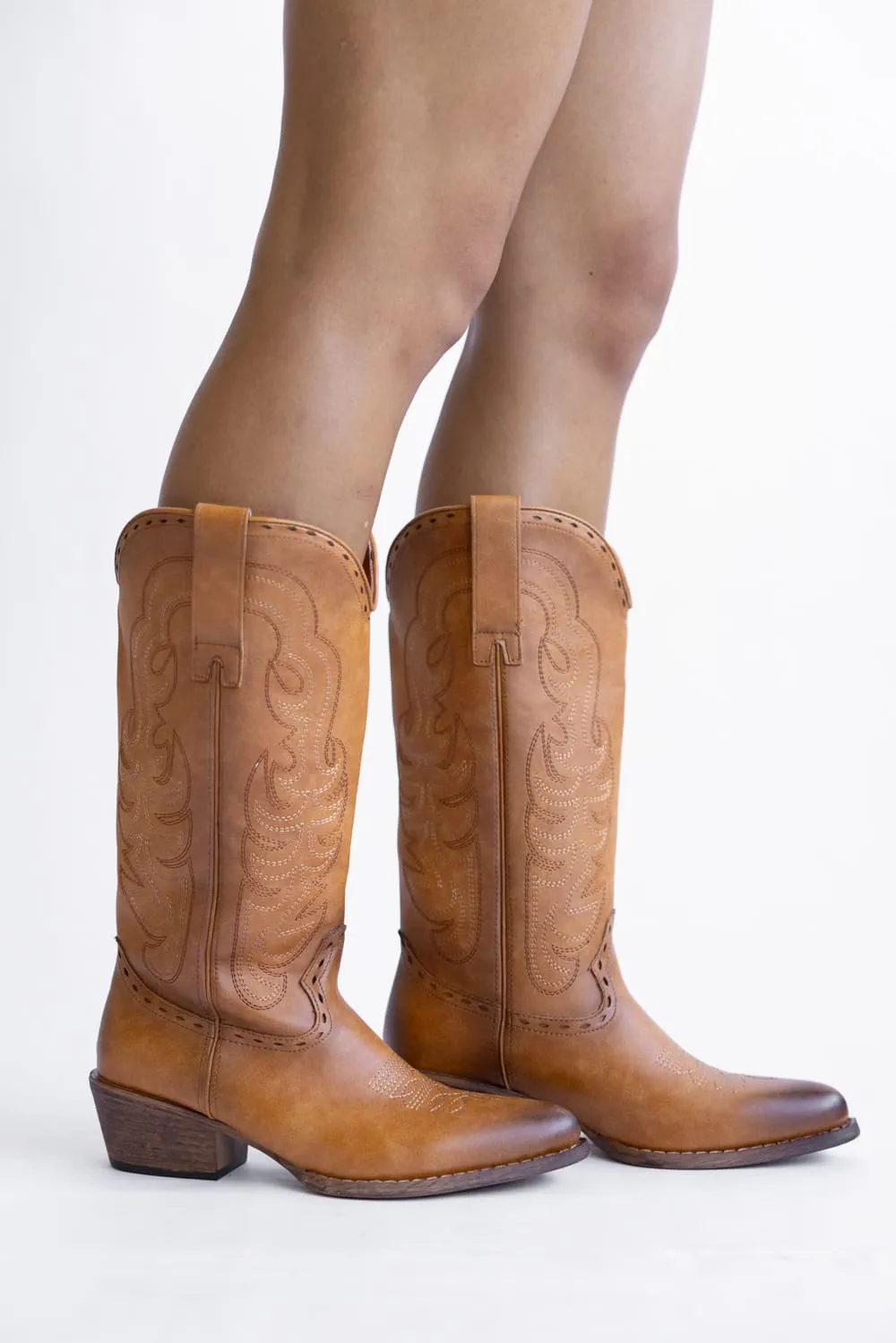 Pierre Dumas Dixie Western Tall Boots for Women in New Tan | 89215-120 NEW TAN sold by Glik’s product image thumbnail 2