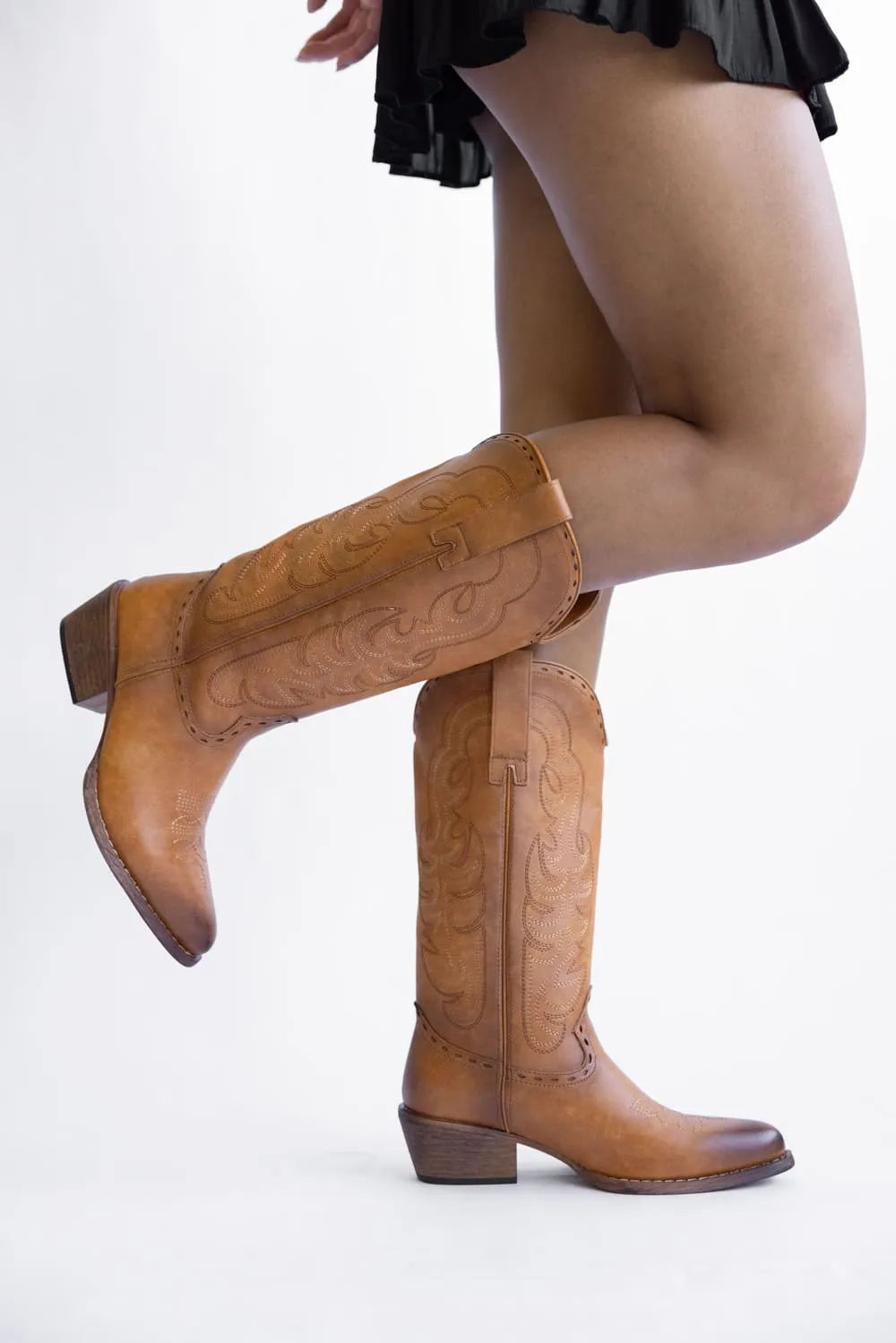 Pierre Dumas Dixie Western Tall Boots for Women in New Tan | 89215-120 NEW TAN sold by Glik’s product image thumbnail 3