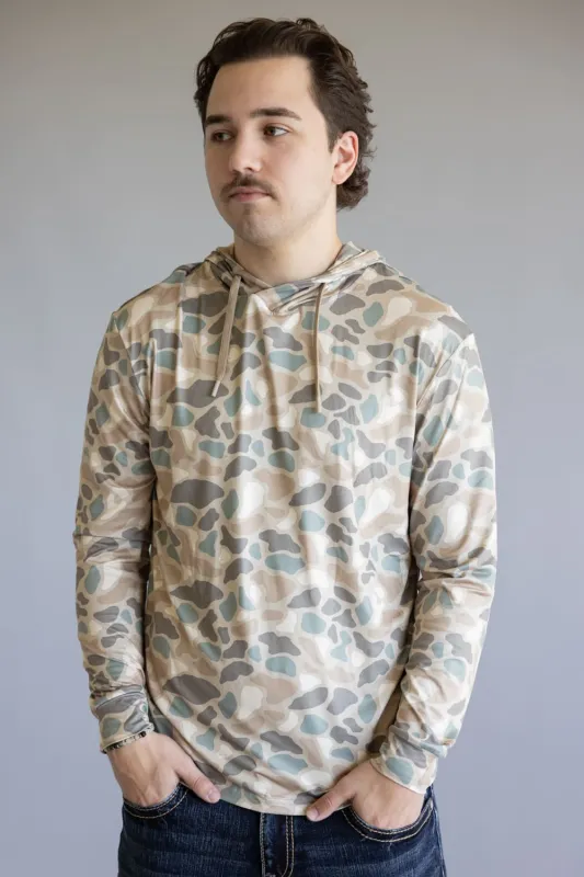 Burlebo Performance Hoodie for Men in Pintail Camo | PH-PINTAIL CAMO sold by Glik’s