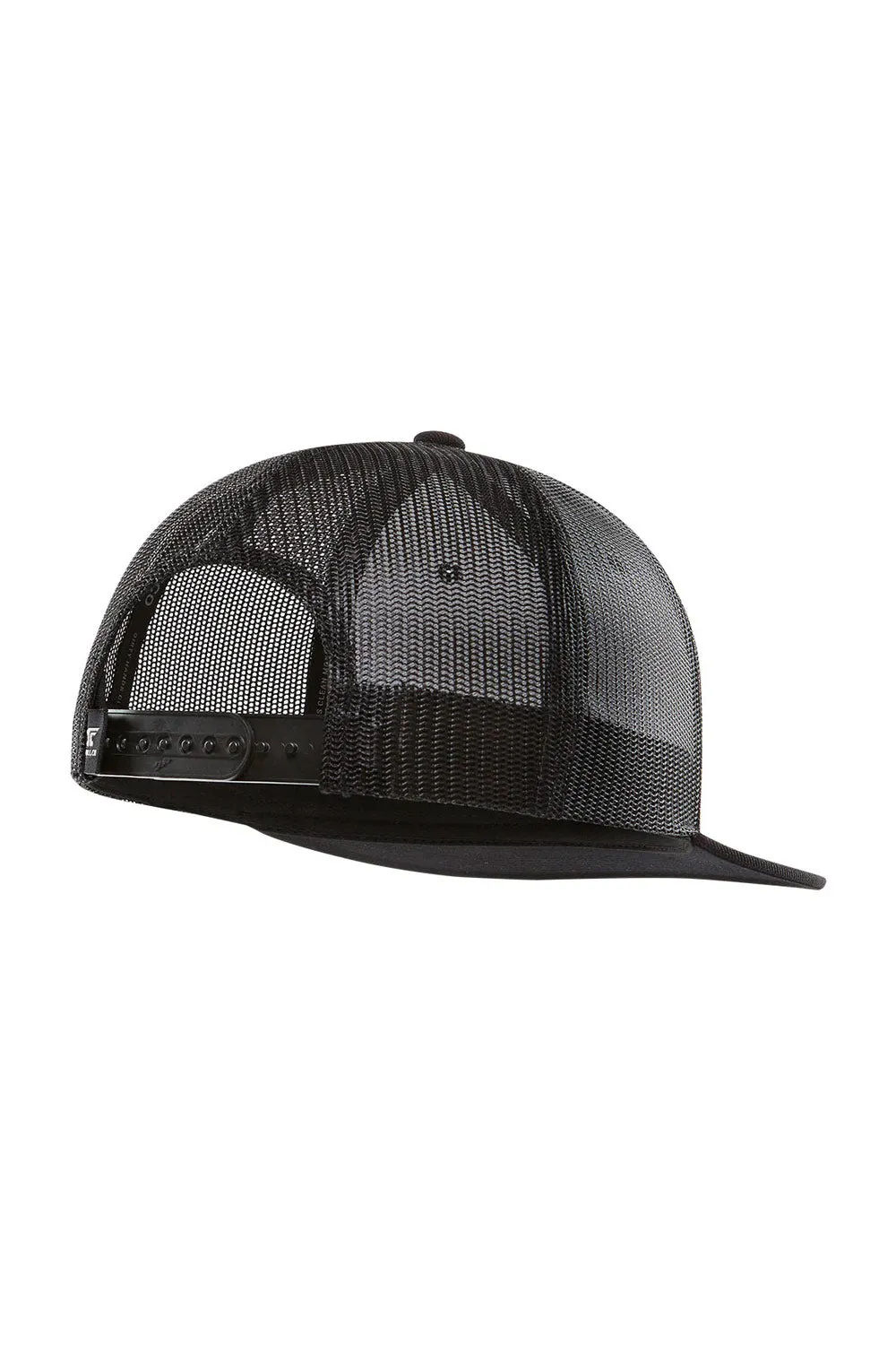 Troll Co. Haggler Flat Brim Trucker Hat for Men in Black | TC0522-BLACK sold by Glik’s product image thumbnail 2