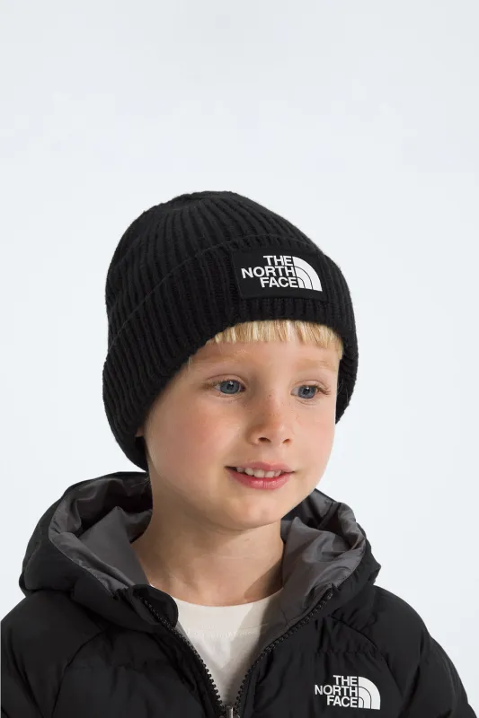 The North Face Youth Logo Cuffed Beanie in Black | NF0A8CGU-JK3 sold by Glik’s