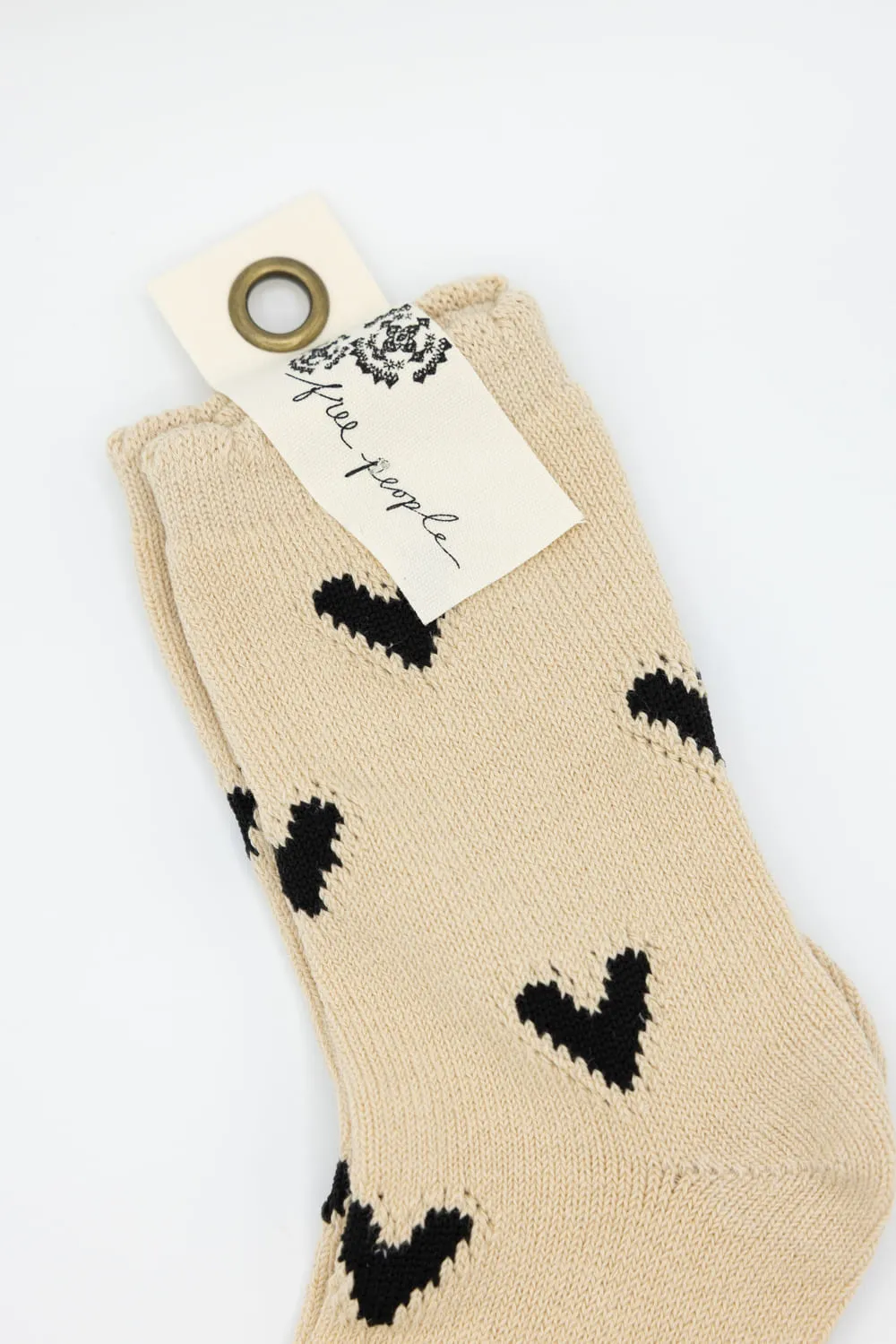 Free People Cupid Bow Socks for Women in Brown | HNHO24518-BROWN sold by Glik’s product image thumbnail 3