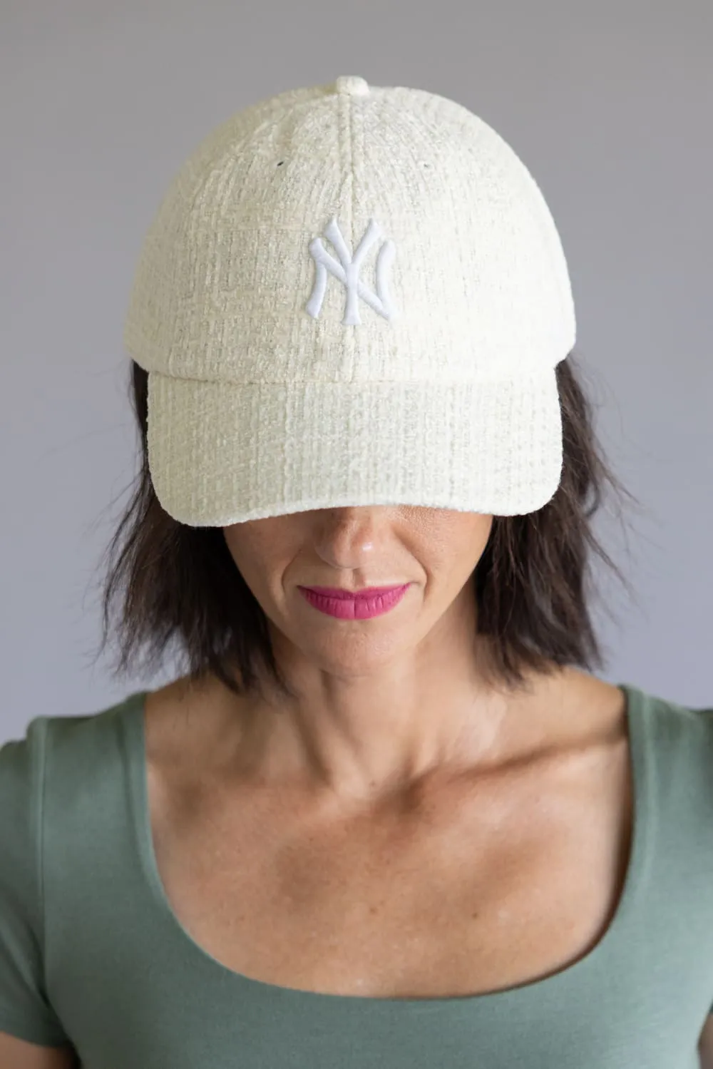 47 New York Yankees Jacqueline Clean Up Hat in Natural | B-JACLN17F1S-NT sold by Glik’s product image thumbnail 4