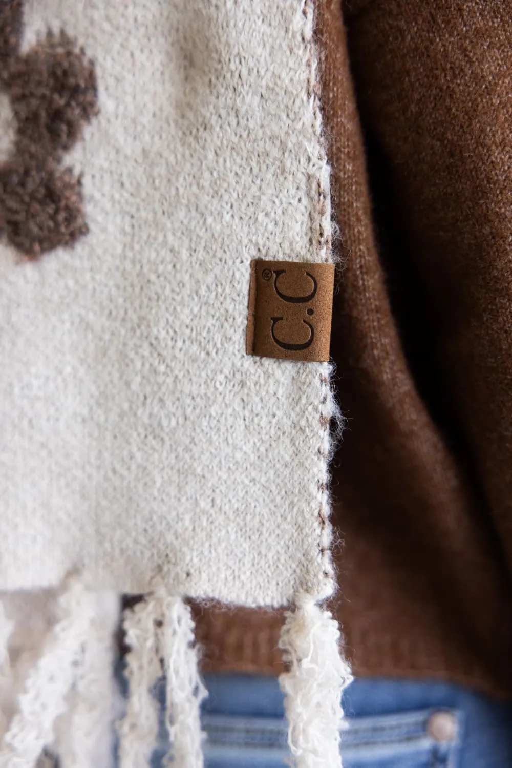 C.C. Daisy Scarf for Women in Heather Beige | SFC0079-HBEIGE sold by Glik’s product image thumbnail 5