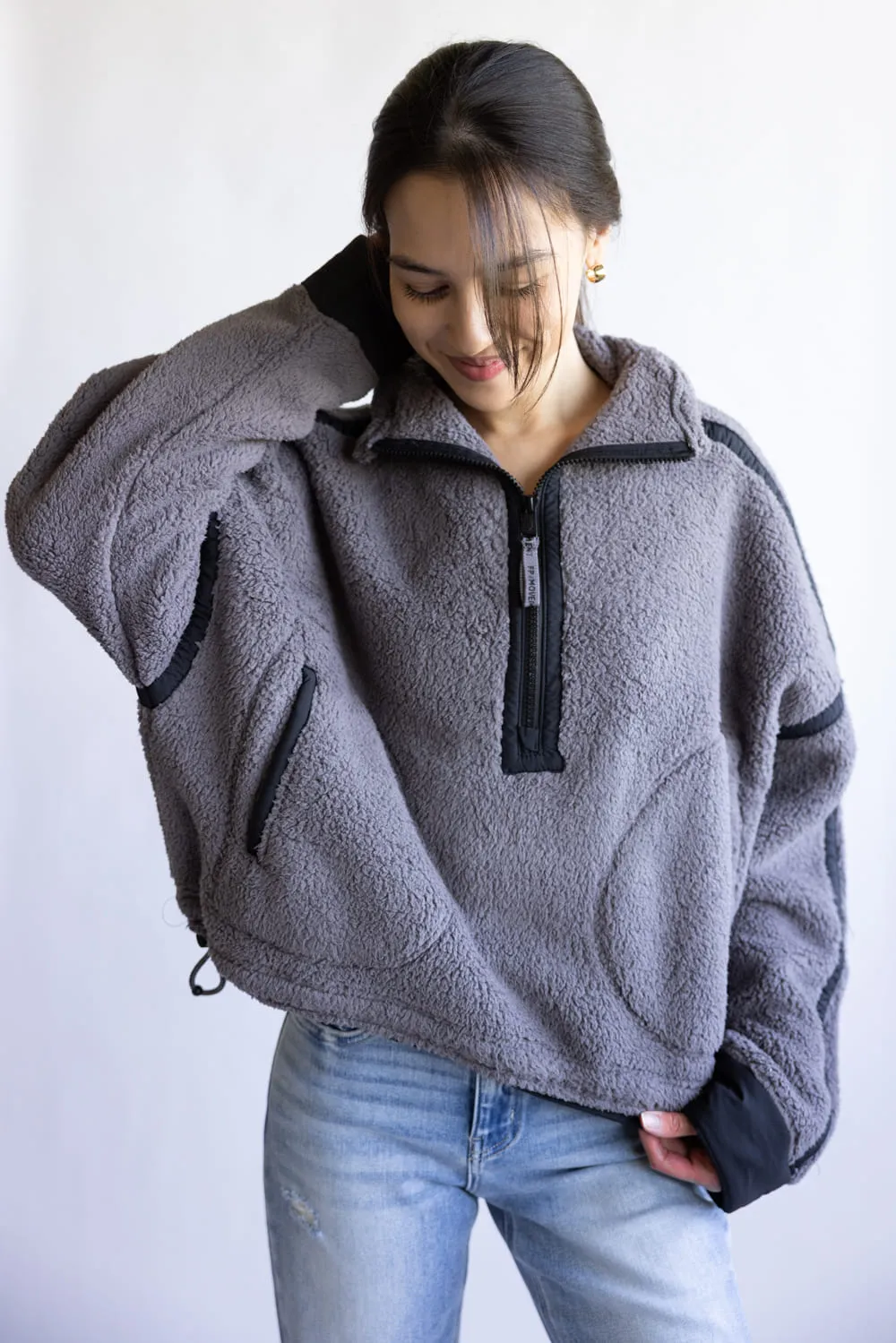 FP Movement Mountain High ½ Zip Fleece for Women in Gunmetal Combo | OB1606838-GUNMETALCOMBO sold by Glik’s product image thumbnail 5