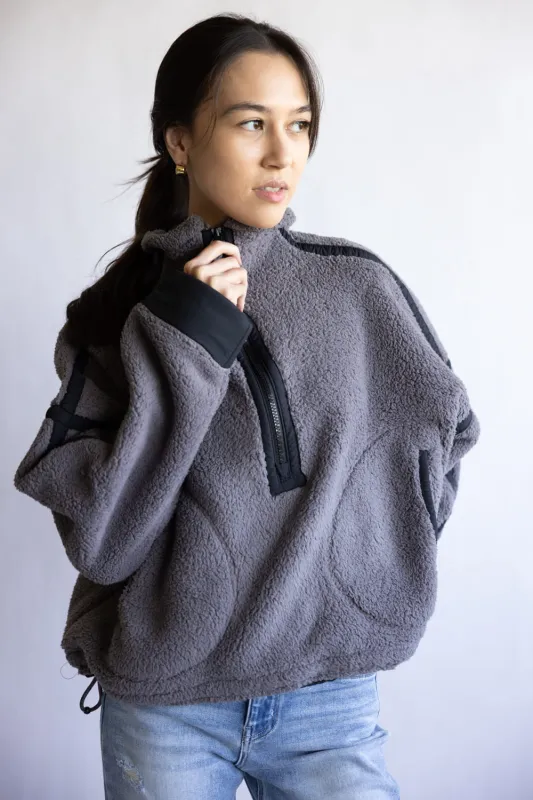 FP Movement Mountain High ½ Zip Fleece for Women in Gunmetal Combo | OB1606838-GUNMETALCOMBO sold by Glik’s