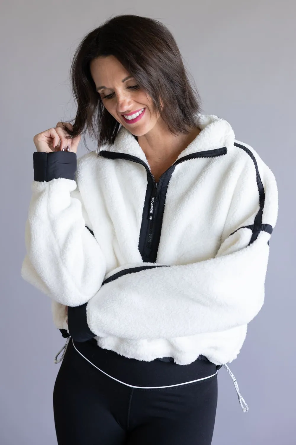 FP Movement Mountain High ½ Zip Fleece for Women in White | OB1606838-WHITECOMBO sold by Glik’s