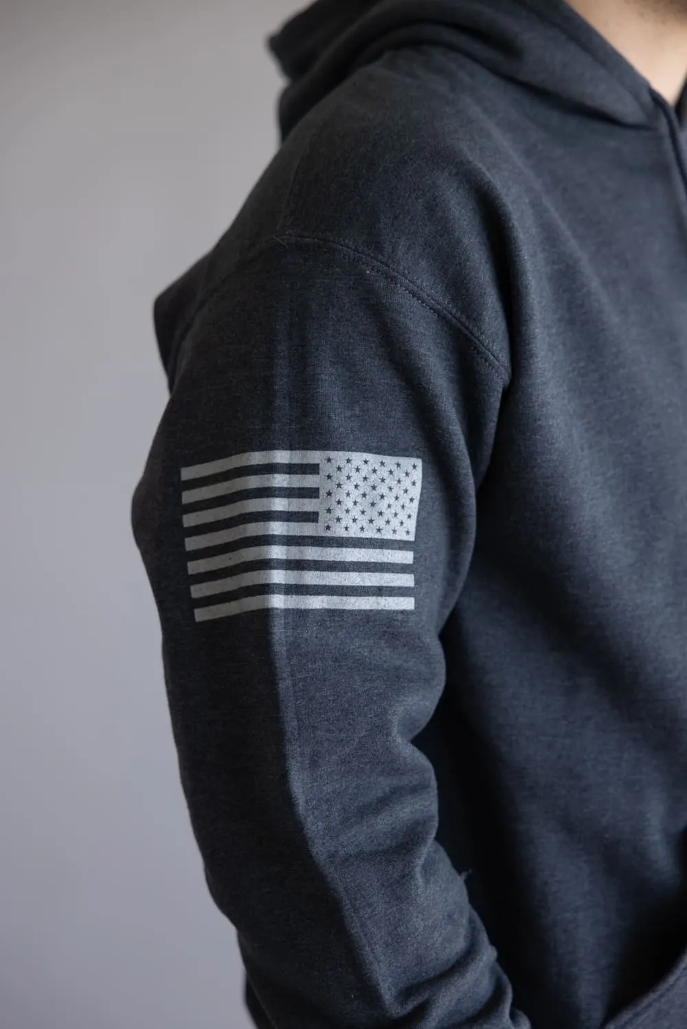 Grunt Style This Well Defend Hoodie for Men in Grey | GS5378-DKGRY sold by Glik’s product image thumbnail 4