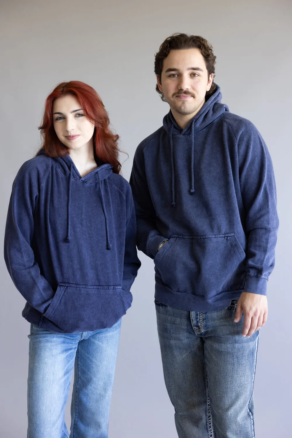 Mineral Wash Hoodie in Navy Blue | 709MW-DENIM sold by Glik’s product image thumbnail 2