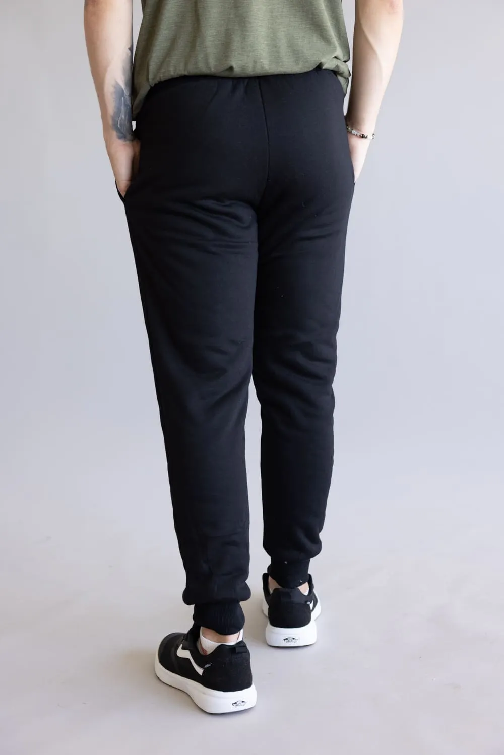 Sherpa Lined Joggers for Men in Black | MTP03967F5-BLACK sold by Glik’s product image thumbnail 4