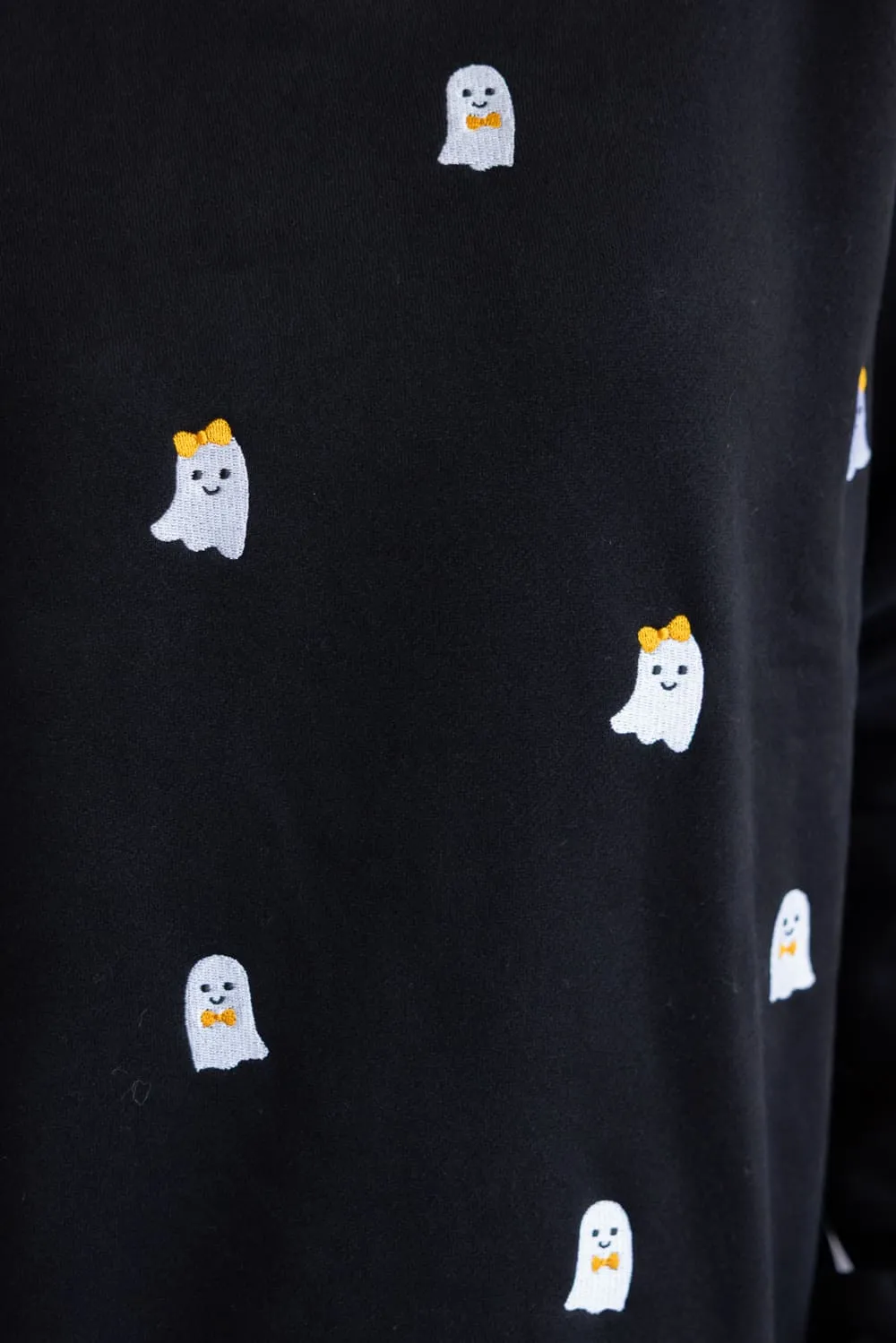 Simply Southern Embroidered Dilara Ghost Crewneck for Women in Black | PP-0225-CRW-DILARA-GHOST sold by Glik’s product image thumbnail 5