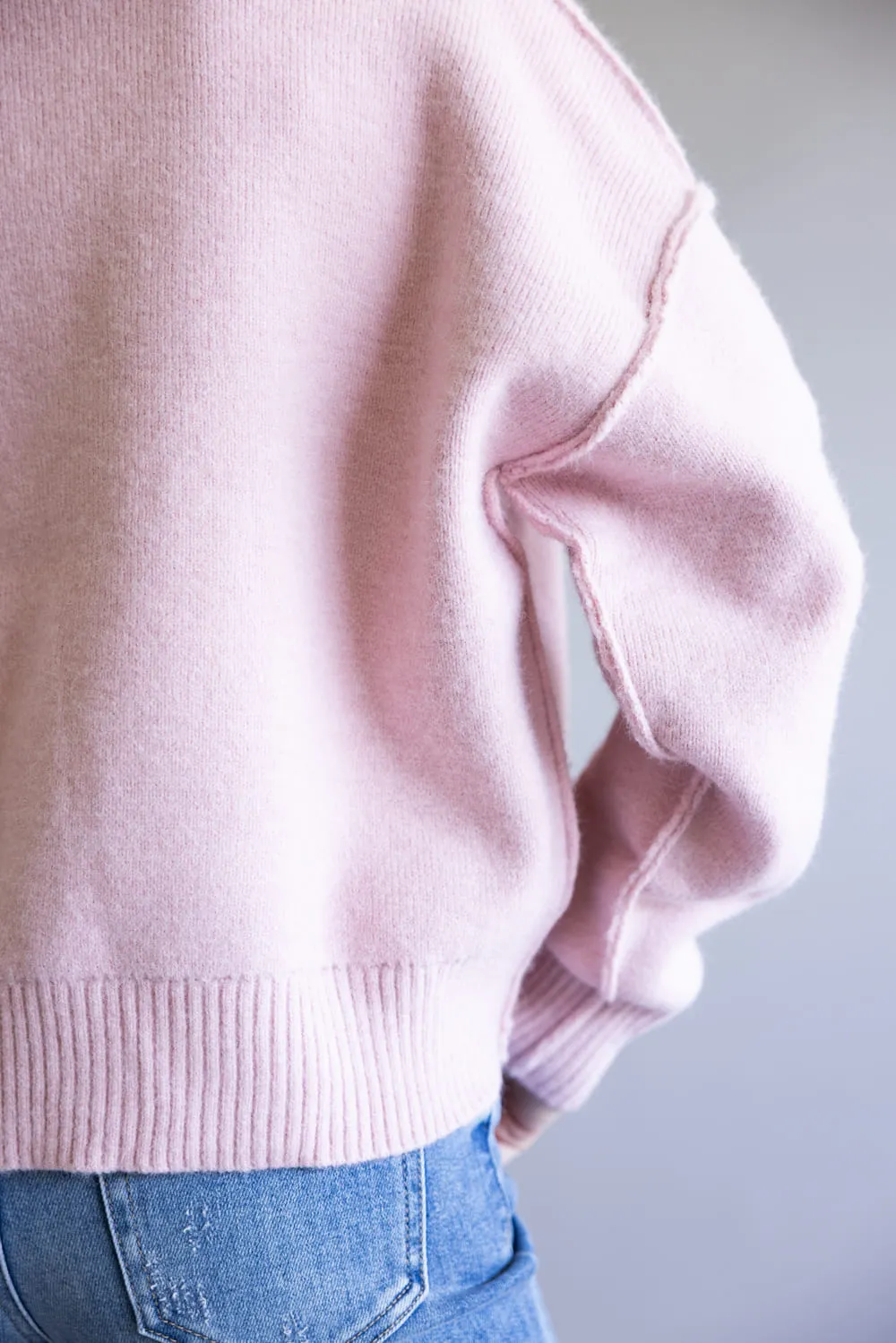 Santa Embroidered Sweatshirt for Women in Pink | IKT300363-01-PINK sold by Glik’s product image thumbnail 4