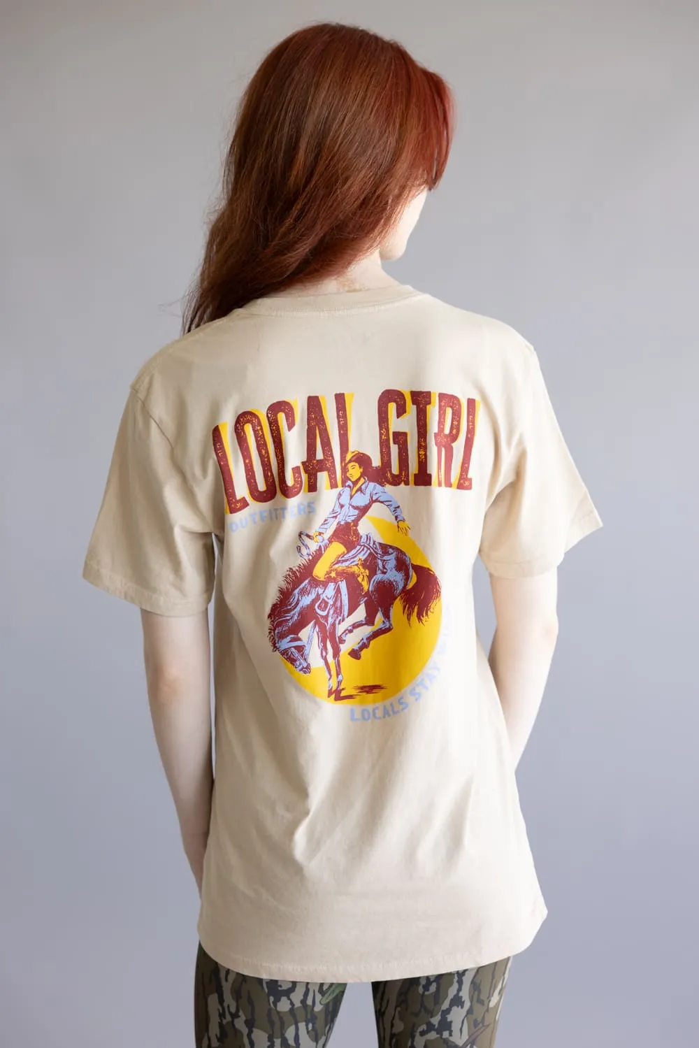 Local Girl Stay Wild T-Shirt for Women in Latte | L5100050-LAT sold by Glik’s product image thumbnail 4