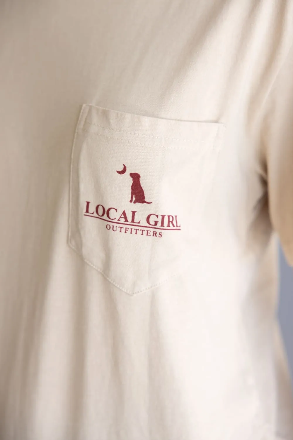 Local Girl Stay Wild T-Shirt for Women in Latte | L5100050-LAT sold by Glik’s product image thumbnail 3