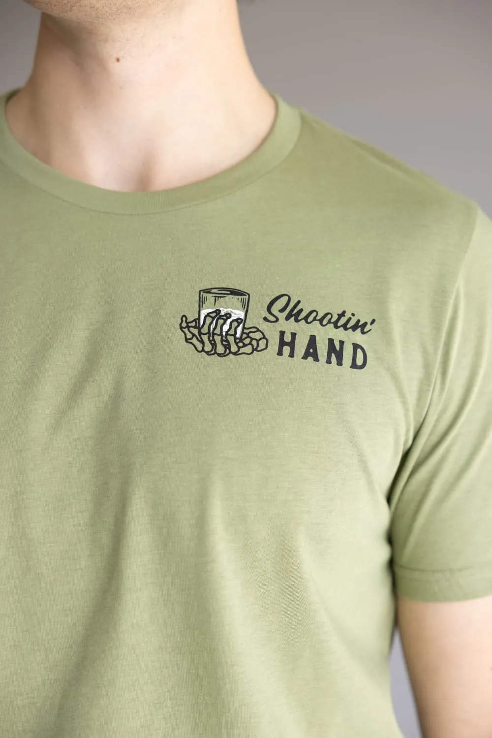 Sendero Provisions Co. Shootin Hand T-Shirt for Men in Sage Green | SPCS120P15-SAGE sold by Glik’s product image thumbnail 4