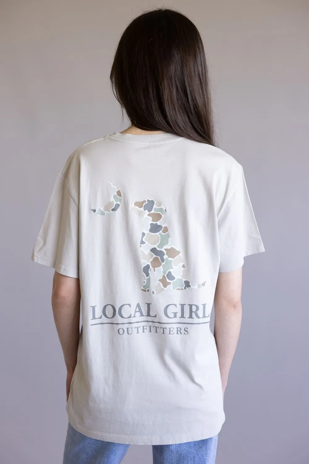 Local Girl Flora Dog and Moon T-Shirt for Women in Grey | L5100041-SIL sold by Glik’s product image thumbnail 4