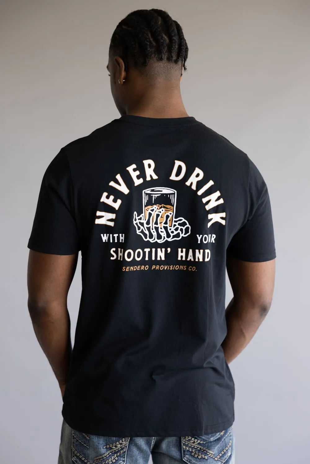 Sendero Provisions Co. Shootin Hand T-Shirt for Men in Black | SPCS120P15-BLACK sold by Glik’s product image thumbnail 4