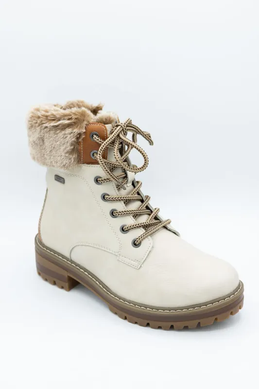 Patrizia Canario Lace Booties for Women in Bone | CANARIO-BNEM sold by Glik’s