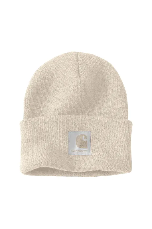 Carhartt Knit Satin Lined Beanie for Women in Oat Milk | 107248-A16 made by Carhartt