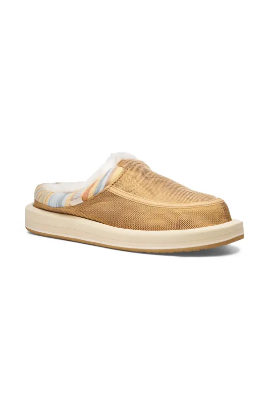 Sanuk Donna Cozy Mules for Women in Tan | 1169750-TAN sold by Glik’s