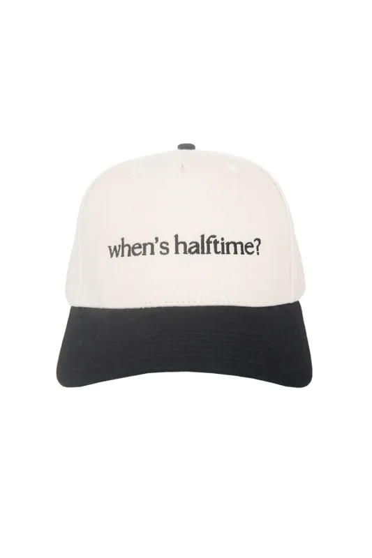 When’s Halftime Trucker Hat for Women in Black/Tan | KDC-BC-1163-BLK-TAN sold by Glik’s