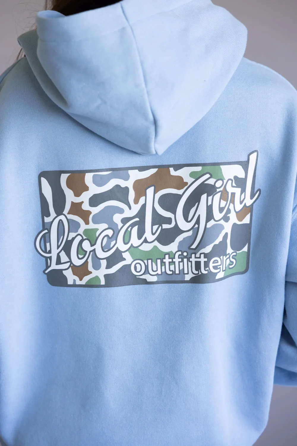 Local Girl Bluff Camo Plate Brushwood Hoodie for Women in Sky Blue | L5130003-SKY sold by Glik’s product image thumbnail 3