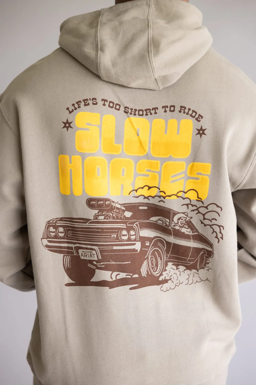 Ariat x Sendero Slow Horses Hoodie for Men in Brown | 10062503-BRINDLE sold by Glik’s product image thumbnail 4