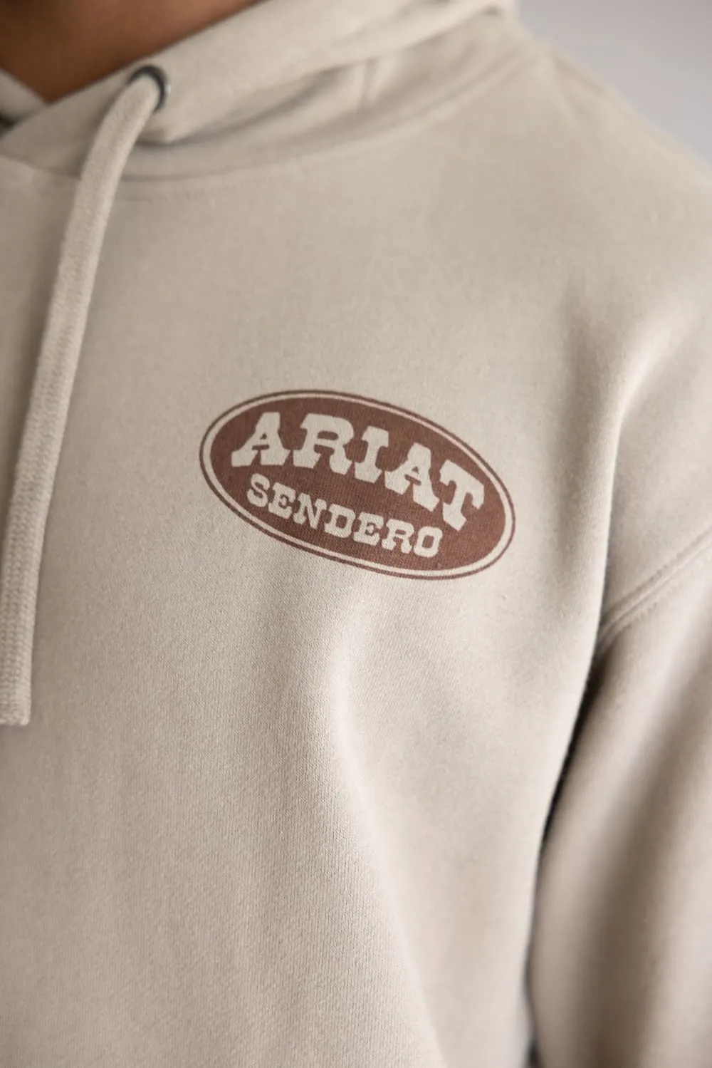 Ariat x Sendero Slow Horses Hoodie for Men in Brown | 10062503-BRINDLE sold by Glik’s product image thumbnail 3
