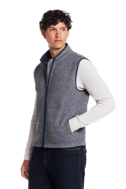 Weatherproof Vintage Knit Mock Neck Vest for Men in Blue | F2531739GK-SEABORNE sold by Glik’s