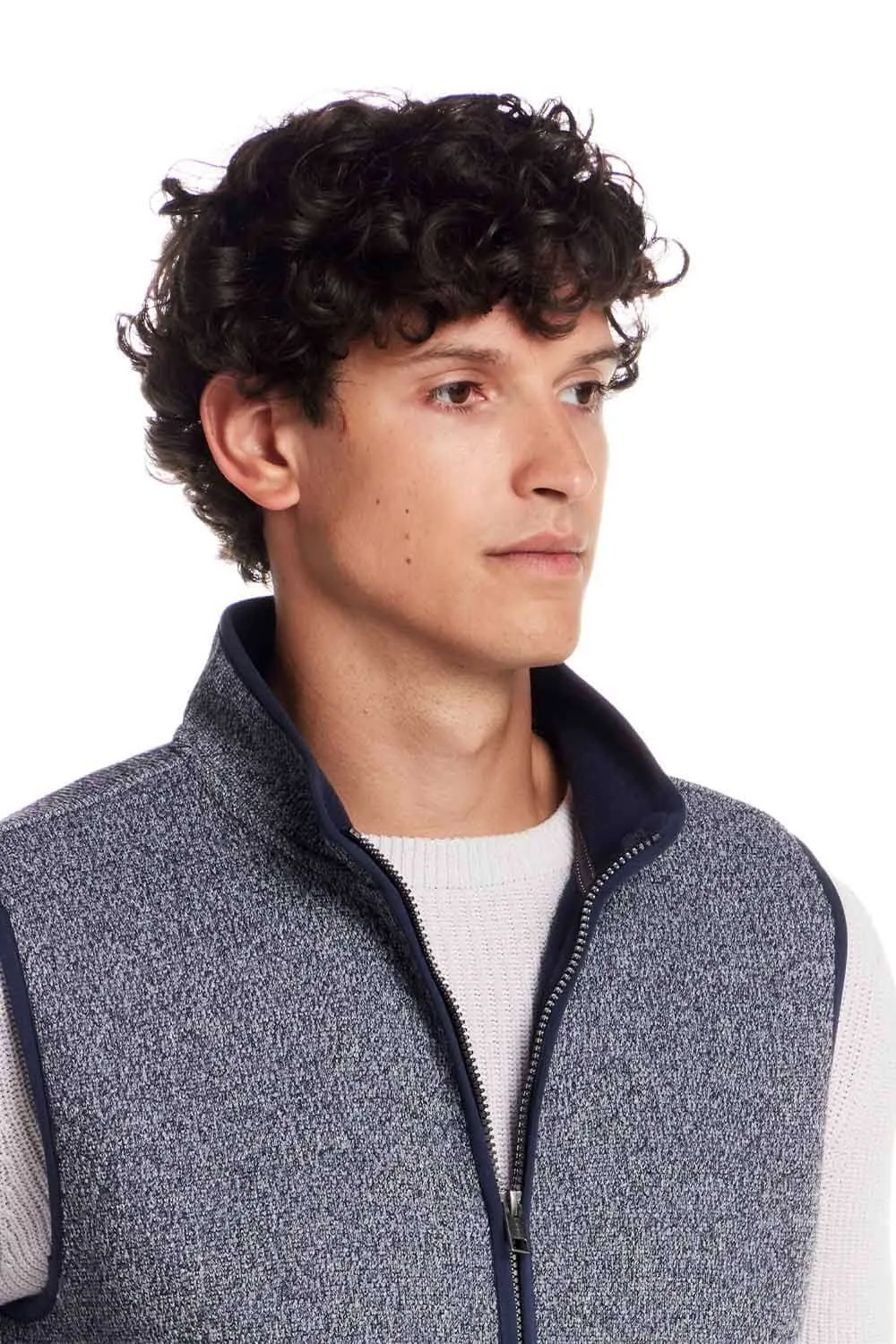 Weatherproof Vintage Knit Mock Neck Vest for Men in Blue | F2531739GK-SEABORNE sold by Glik’s product image thumbnail 3