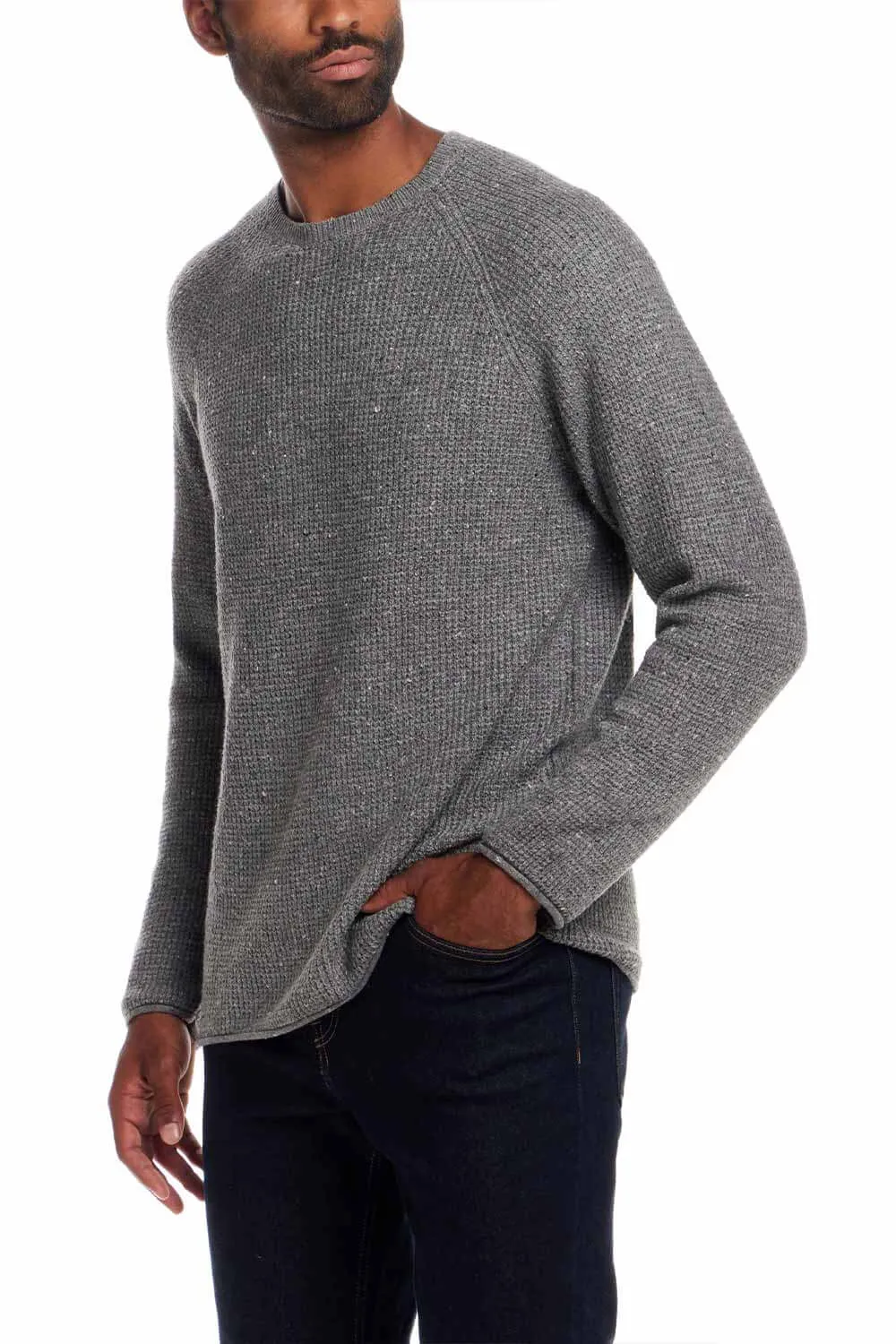 Weatherproof Vintage Waffle Donegal Sweater for Men in Grey | F2540700GK-GREY sold by Glik’s product image thumbnail 4