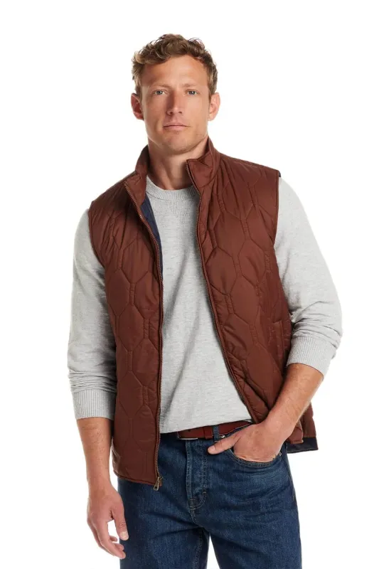 Weatherproof Vintage Quilted Vest for Men in Cappuccino | F2570405GK-CAPPUCCINO sold by Glik’s