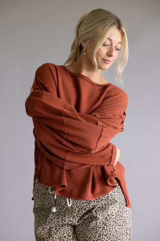 Free People We The Free Total Eclipse Tee for Women in Spiced Rum | OB2128723-8816-SPICEDRUM sold by Glik’s