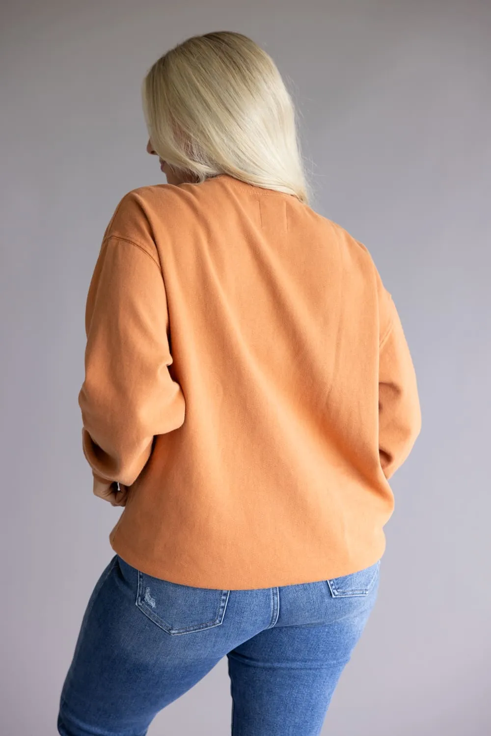 Billabong Ride In Crew Sweatshirt for Women in Orange | BL001578W-SBN sold by Glik’s product image thumbnail 5