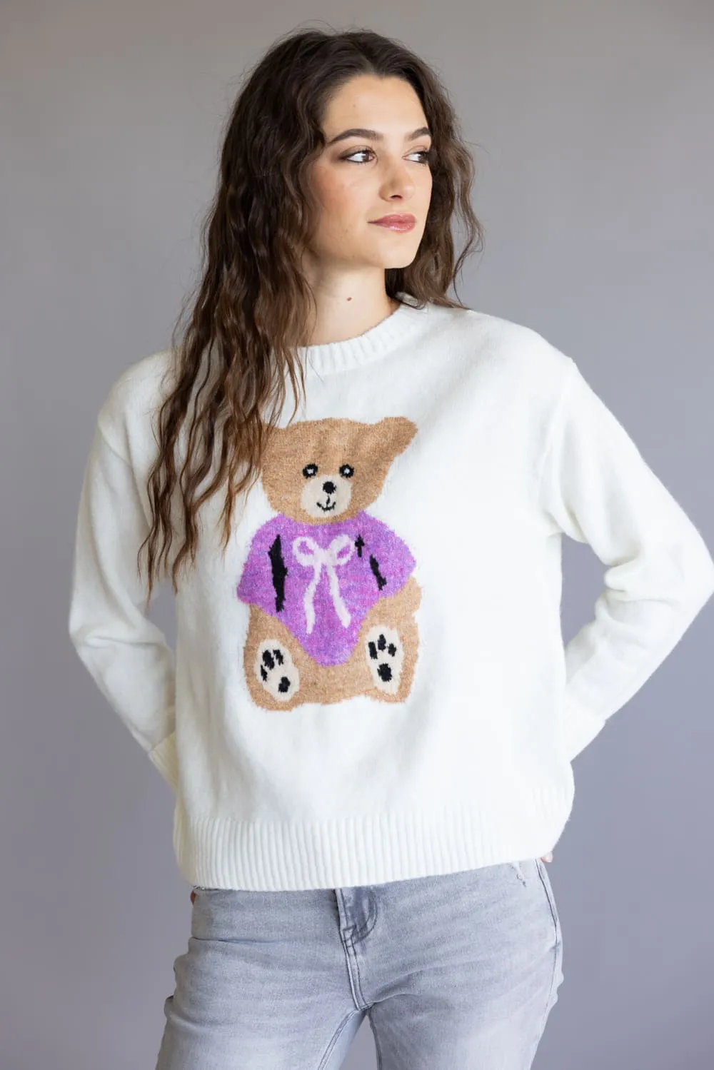 Simply Southern Anastasia Crew Neck Sweater for Women in Cream | PP-0225-SWTR-ANASTASIA-SCHL sold by Glik’s product image thumbnail 4