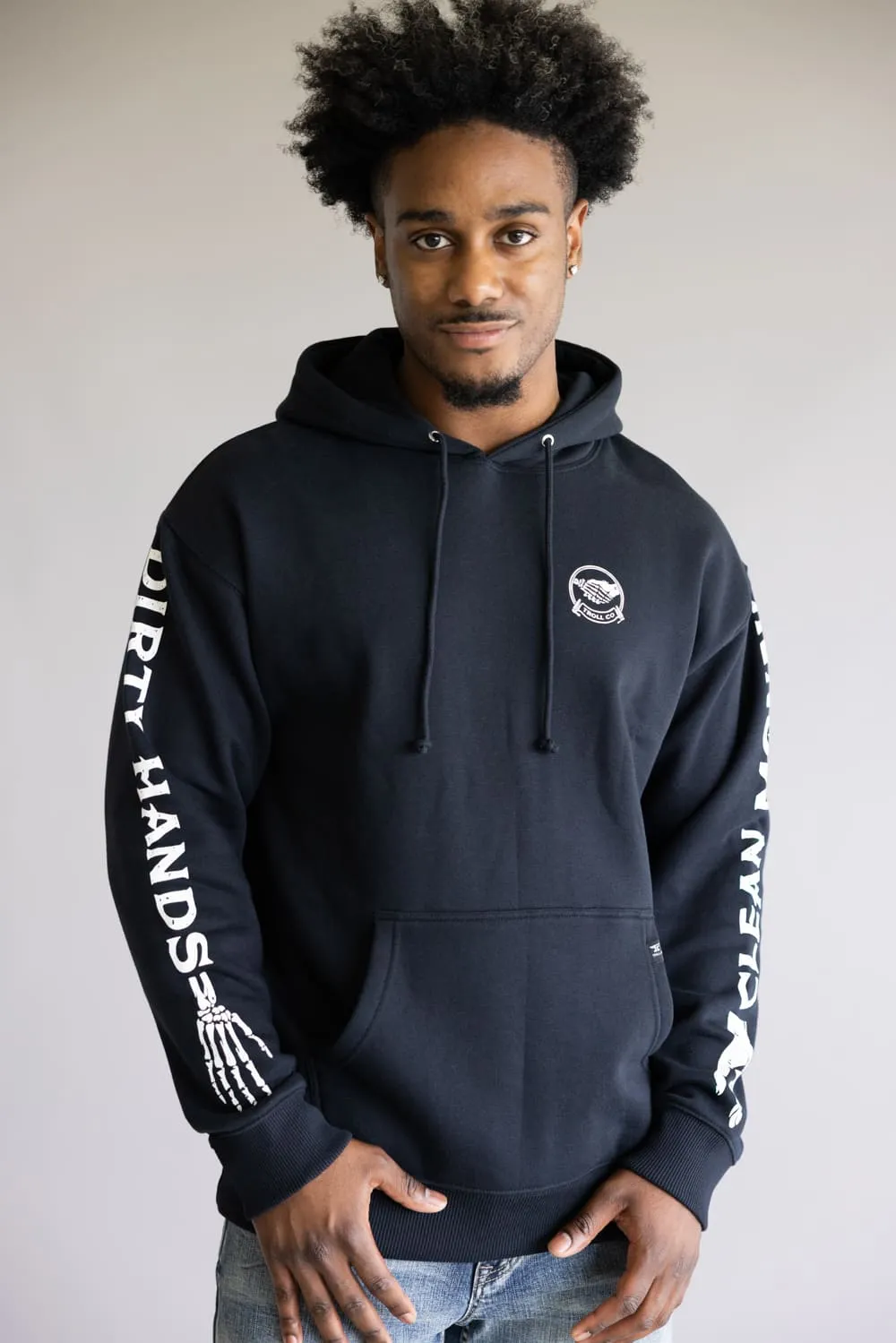 Troll Co. Haggler Hands Hoodie for Men in Black | TC2505-BLACK sold by Glik’s product image thumbnail 3