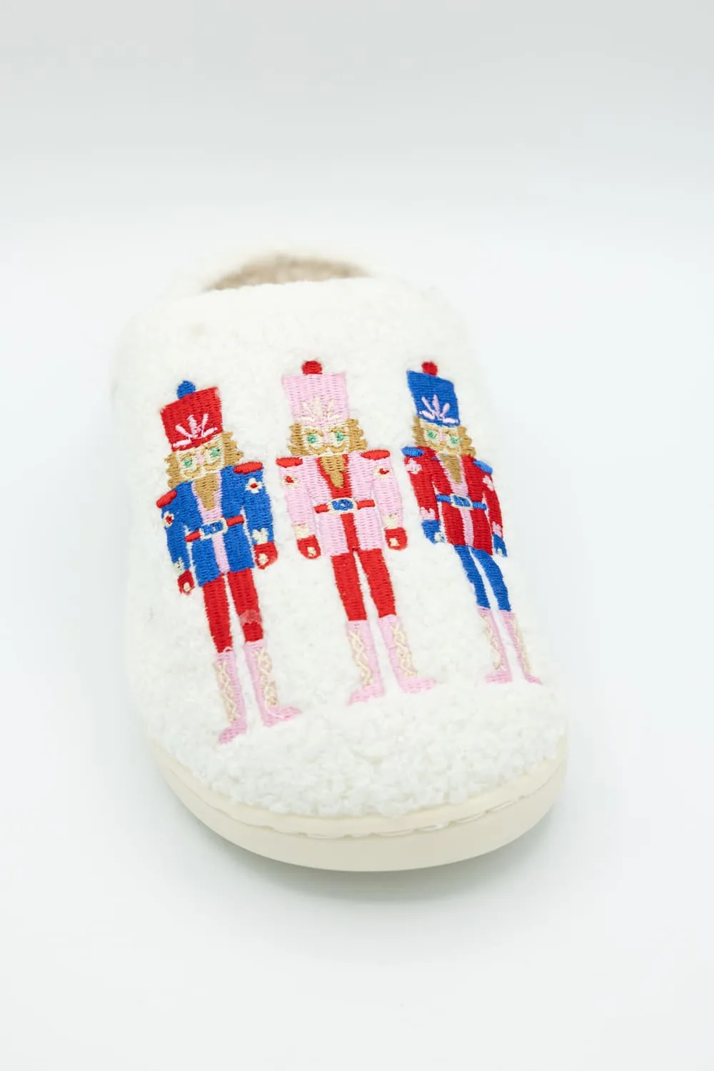 Nutcracker Slippers for Women in White | KDC-SLPR-163-WHT sold by Glik’s product image thumbnail 3