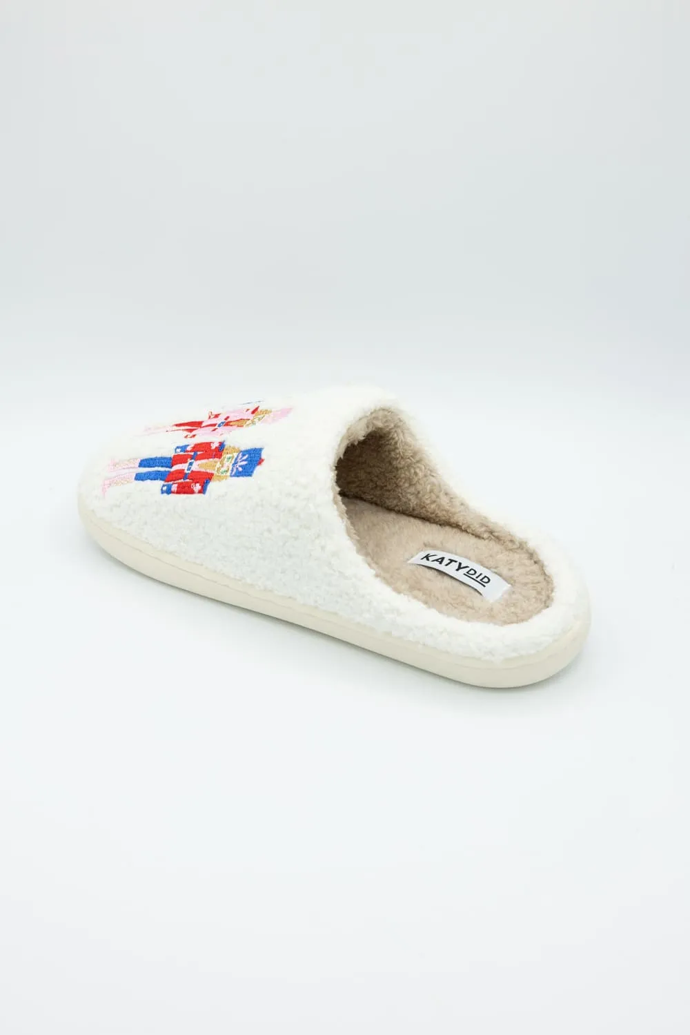 Nutcracker Slippers for Women in White | KDC-SLPR-163-WHT sold by Glik’s product image thumbnail 5