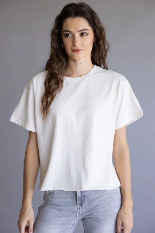 Thread & Supply Katelin T-Shirt for Women in Pink Oatmeal | T1488CKNTS-PINKOATMEAL sold by Glik’s