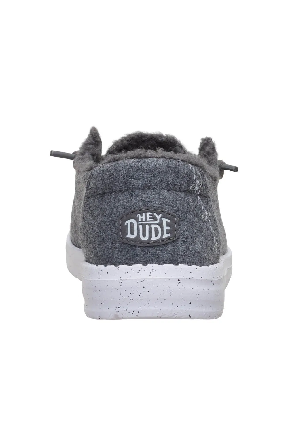 HEYDUDE Women’s Wendy Wool Cozy Shoes in Charcoal | 44272-025 sold by Glik’s product image thumbnail 4
